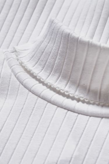 Toddler Girls - Confezione da 2 - maglia con collo a dolcevita - bianco