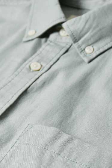 Herren - Oxford Hemd - Regular Fit - Button-down - mintgrün