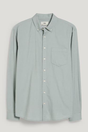 Herren - Oxford Hemd - Regular Fit - Button-down - mintgrün