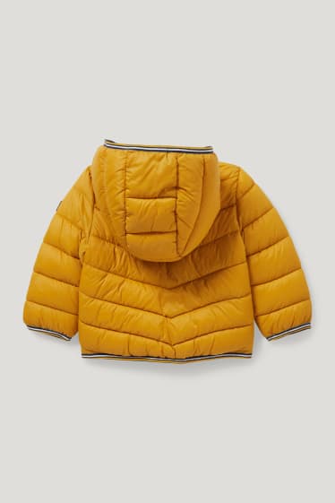 Bebés niños - Plumífero para bebé con capucha - amarillo