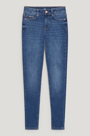 Femei - Skinny jeans - talie medie - LYCRA® - denim-albastru