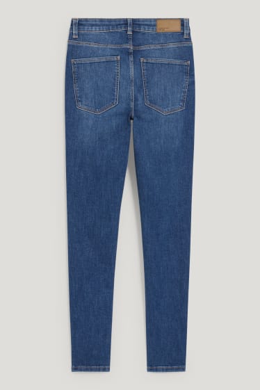 Femei - Skinny jeans - talie medie - LYCRA® - denim-albastru