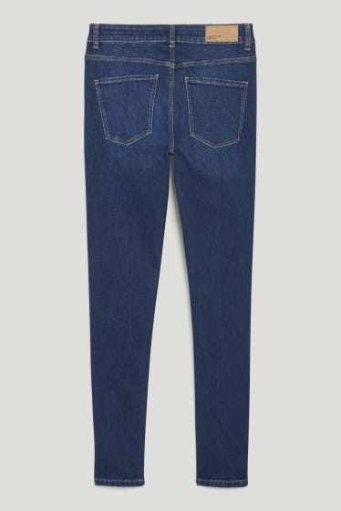 Femei - Skinny jeans - talie medie - LYCRA® - denim-albastru