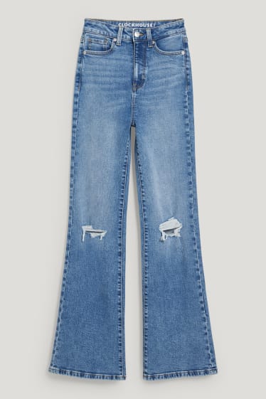 Clockhouse Girls - CLOCKHOUSE - flared jeans - vita alta - jeans azzurro