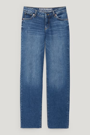 Clockhouse Girls - CLOCKHOUSE - straight jeans - low-rise waist - recycled - denim-blue