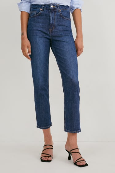 Damen - Premium Denim by C&A - Straight Jeans - High Waist - jeans-blau