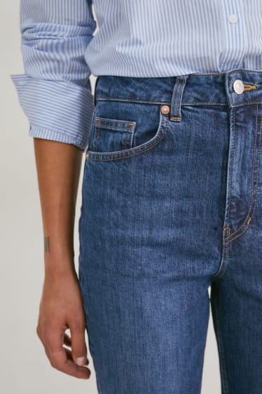 Damen - Premium Denim by C&A - Straight Jeans - High Waist - jeans-blau