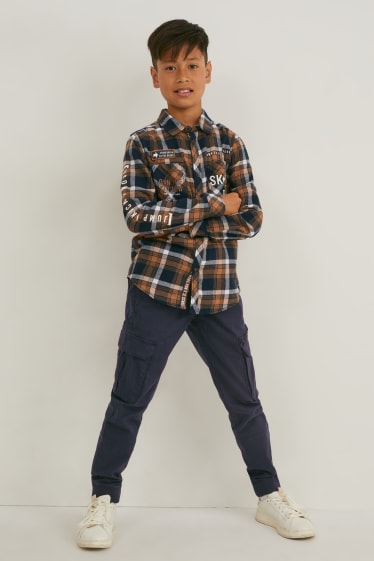 Garçons - Pantalon cargo - bleu foncé