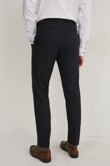 Men - Mix-and-match trousers - body fit - Flex - LYCRA® - recycled - dark blue