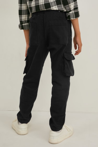 Niños - Pantalón cargo - negro
