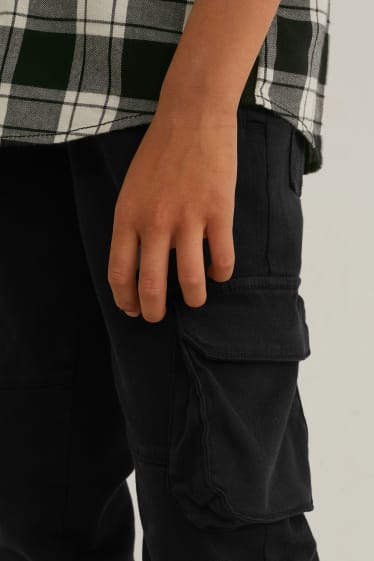 Niños - Pantalón cargo - negro
