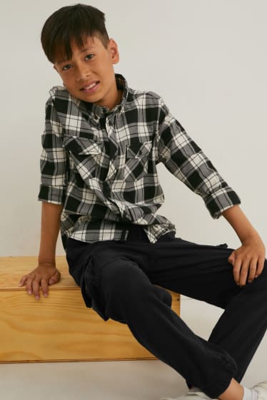 Niños - Pantalón cargo - negro