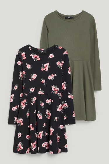 Filles - Lot de 2 - robes - noir