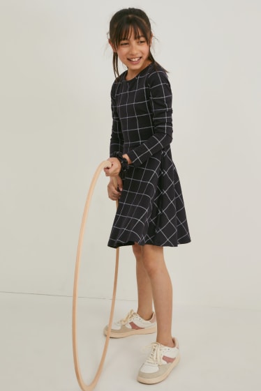 Filles - Ensemble - 2 robes et chouchou - 3 pièces - noir