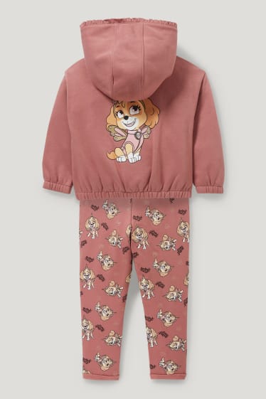 Toddler Girls - Paw Patrol - set - felpa, pantaloni sportivi e maglia a maniche lunghe - rosa scuro