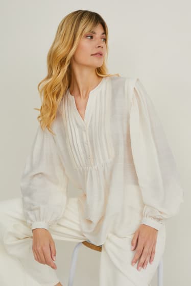 Women - Blouse - beige