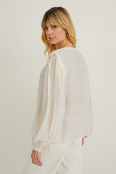 Women - Blouse - beige