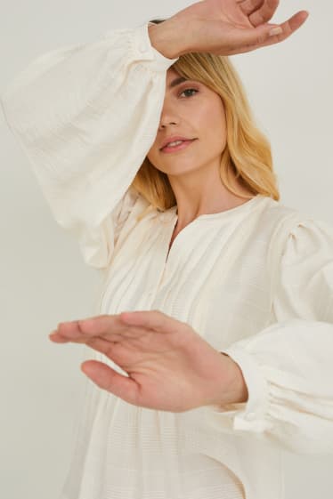 Women - Blouse - beige
