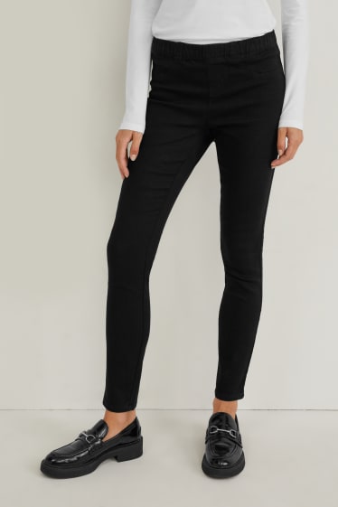 Kobiety - Wielopak, 2 pary - jegging jeans - czarny