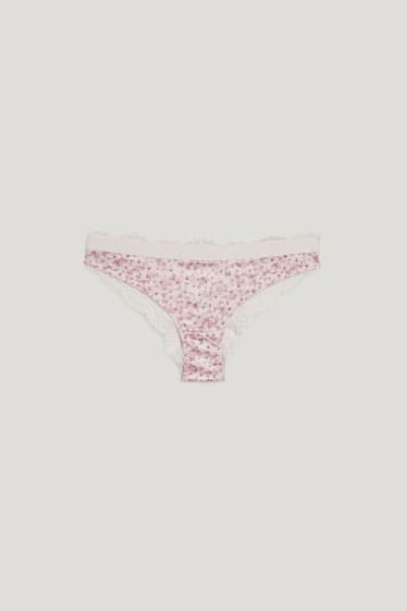 Mujer - Braga - de flores - rosa