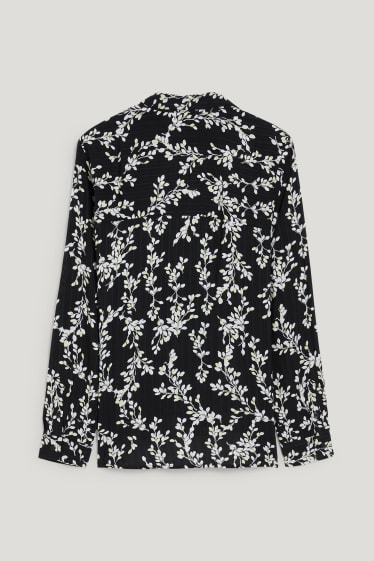 Femmes - Chemisier - à motif - noir