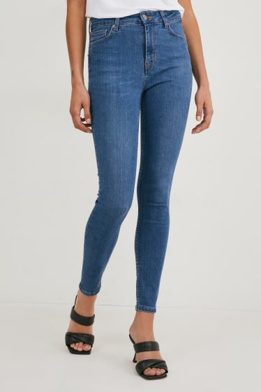Damen - Premium Denim by C&A - Skinny Jeans - High Waist - jeans-blau