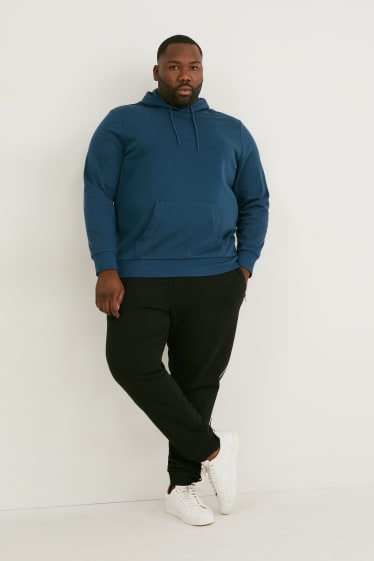 Hommes grandes tailles - Sweat à capuche - bleu pétrole