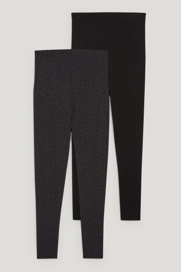 Femmes - Lot de 2 - leggings de grossesse - noir