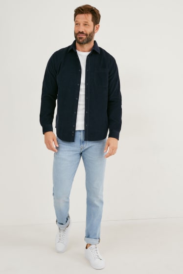 Herren - Langarmshirt - weiß