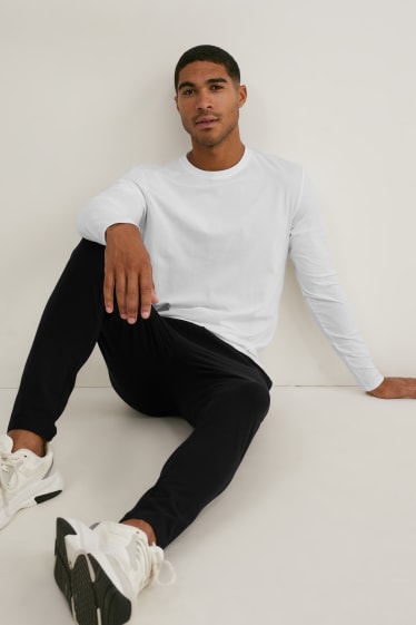 Herren - Langarmshirt - Flex - Bio-Baumwolle - LYCRA® - weiß