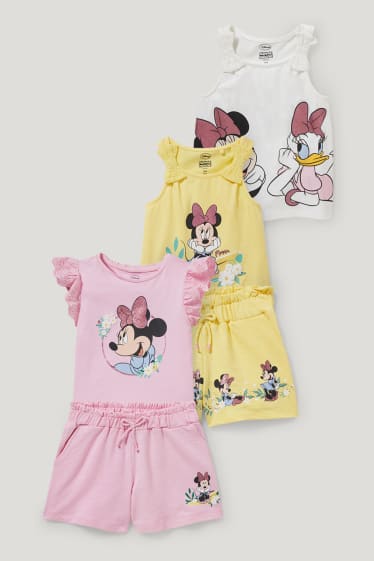 Toddler Girls - Disney - Set - 3 Tops und 2 Shorts - 5 teilig - hellviolett