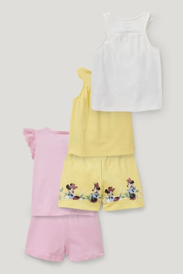 Toddler Girls - Disney - Set - 3 Tops und 2 Shorts - 5 teilig - hellviolett