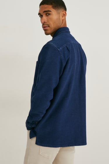 Hombre - Camisa - regular fit - kent - azul oscuro