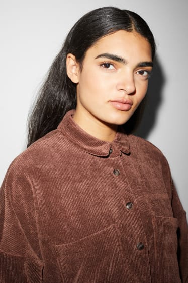 Clockhouse Girls - CLOCKHOUSE - Cordbluse - dunkelbraun