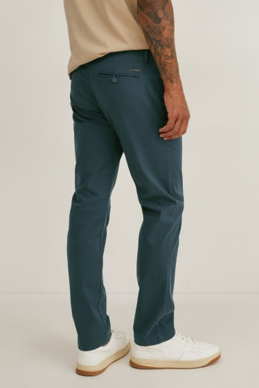 Uomo - Pantaloni chino - regular fit - LYCRA® - verde scuro