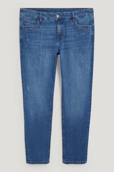 Dames - Slim jeans - mid waist - LYCRA® - jeansblauw