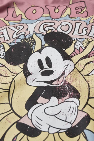 Exklusiv Online - CLOCKHOUSE - T-Shirt - LYCRA® - Micky Maus - dunkelrosa