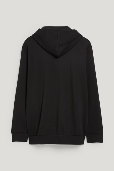 Heren XL - Sweatvest met capuchon - gerecycled - zwart