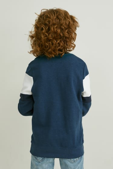 Garçons - Lot de 2 - sweat-shirt - bleu foncé