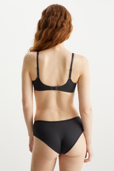 Damen - Multipack 6er - Hipster - LYCRA® - schwarz