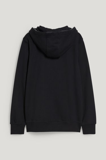 Reverskraag - Sweatvest met capuchon - zwart