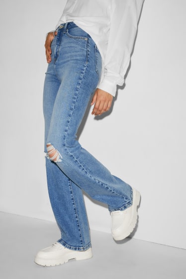 Clockhouse Girls - CLOCKHOUSE - flared jeans - vita alta - jeans azzurro
