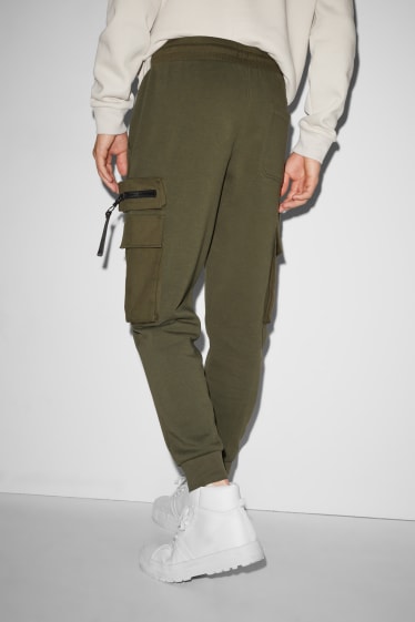 Clockhouse homme - CLOCKHOUSE - pantalon de jogging cargo - vert foncé