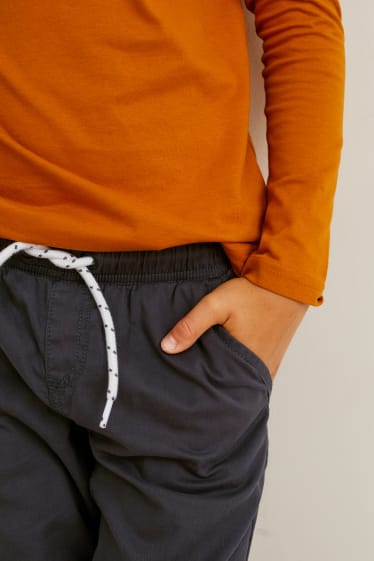 Niños - Pack de 2 - pantalones - gris oscuro