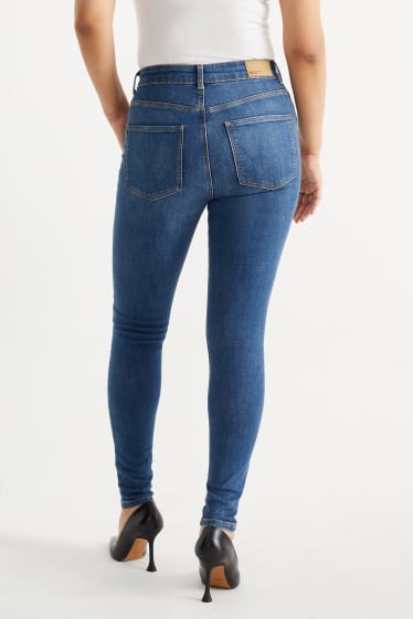 Femei - Skinny jeans - talie medie - LYCRA® - denim-albastru