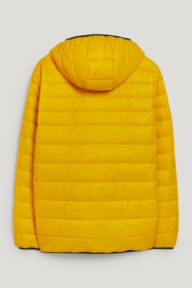 Exclu web - Doudoune à capuche - jaune