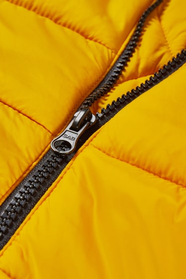 Exclu web - Doudoune à capuche - jaune