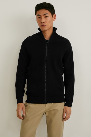 Men - Cardigan - black