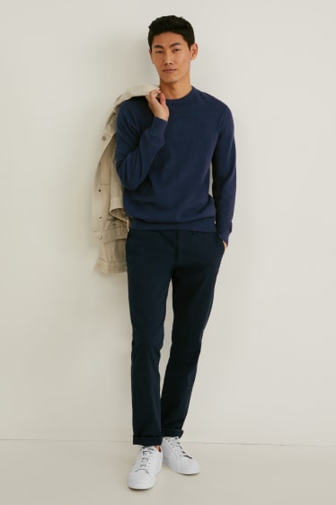 Herren - Pullover - Bio-Baumwolle - dunkelblau