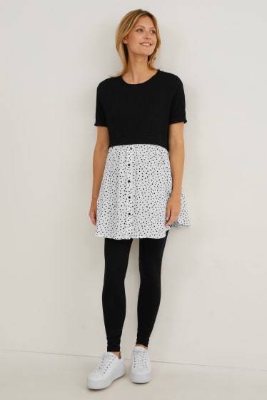 Femmes - Lot de 2 - leggings de grossesse - noir